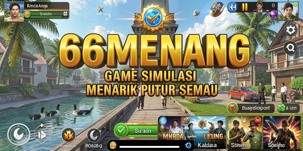Tampilan screenshot gameplay 66MENANG dengan pengalaman Simulation yang menarik.