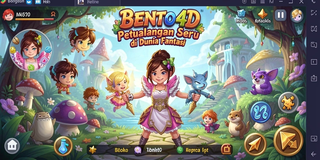 Tangkapan layar game BENTO4D menampilkan aksi seru dalam petualangan yang mendebarkan.