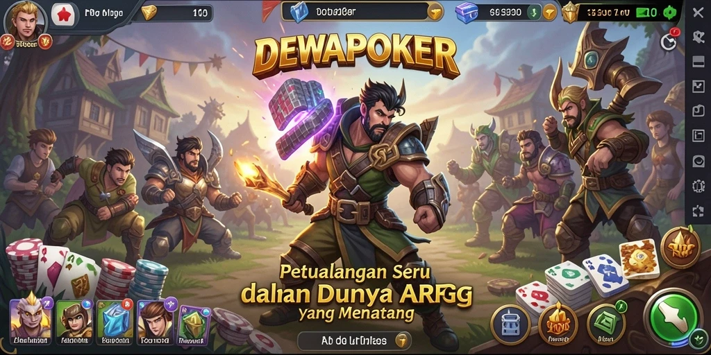Gameplay DEWAPOKER yang menarik dan seru dalam pertempuran ARPG.