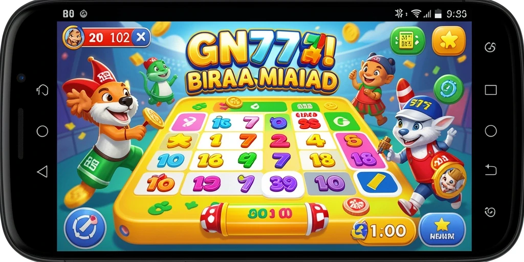 Tampilan gameplay Bingo yang mengasyikkan di GN777.