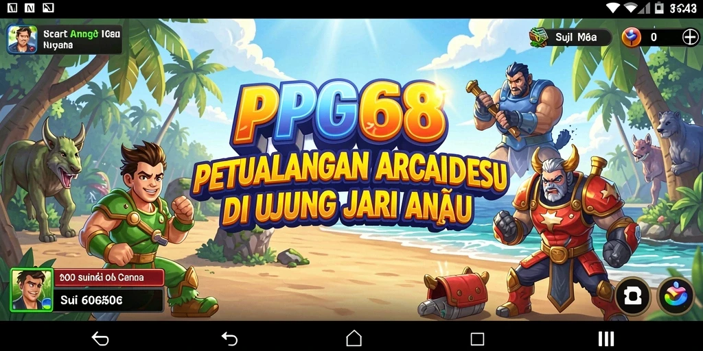 Gameplay seru PGG68 yang penuh tantangan dan kesenangan di layar.