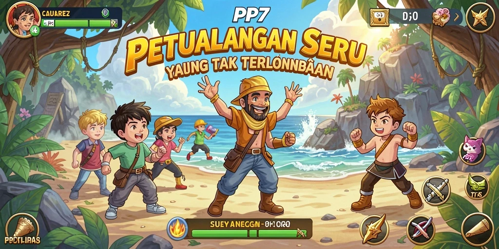 Tangkapan layar PP7 menampilkan aksi seru dalam petualangan yang mendebarkan.