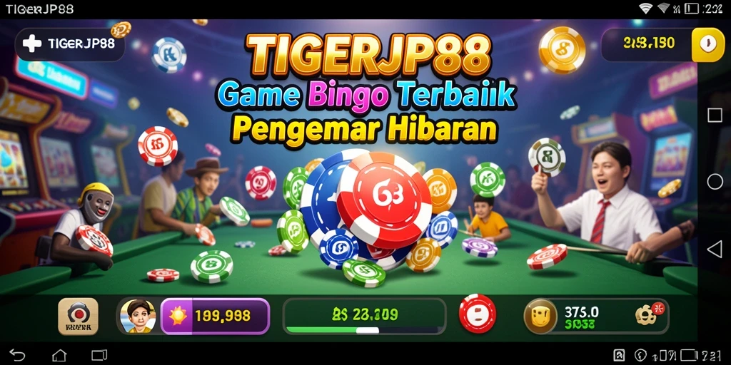 Tampilan gameplay seru di TIGERJP88 dengan suasana Bingo yang menegangkan.