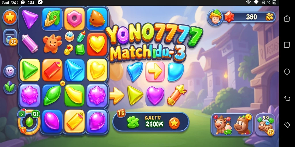 Gameplay YONO777 yang penuh warna dan menantang dalam genre Match-3.