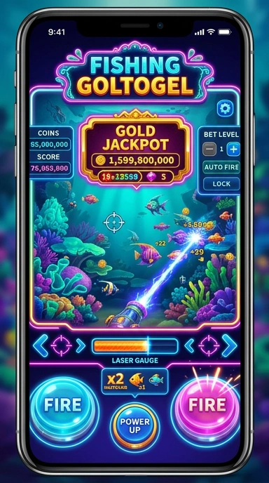 Tampilan aplikasi goltogel yang sederhana dan intuitif.